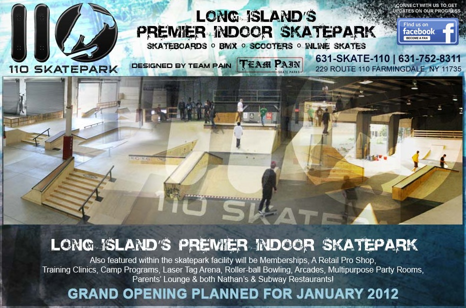 New Indoor Skate Park Coming To Long Island (2011)