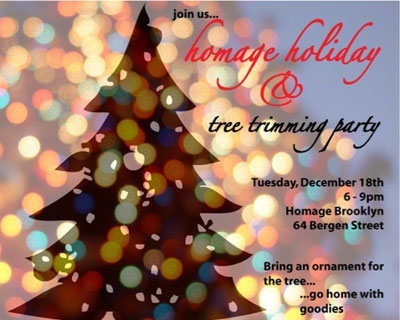 Tonight: Homage Holiday Tree Trimming Party (2012)