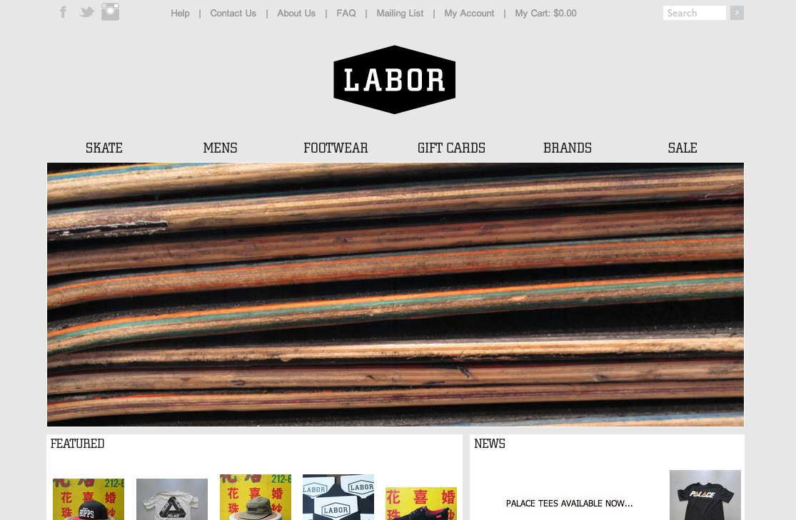 Labor Launches Online Shop (2013)