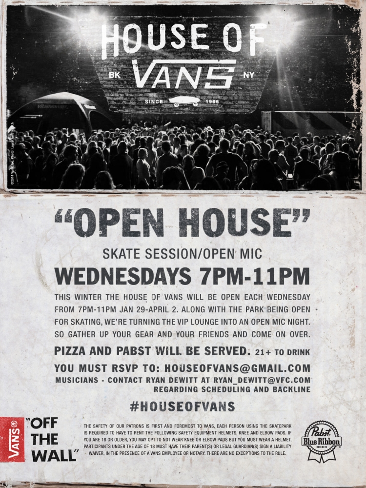Tonight: House of Vans – Open House & Open Mic (2014)