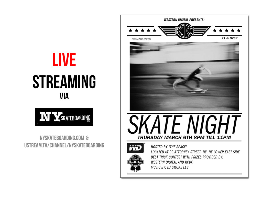 Live Stream: KCDC Skate Night 3/6 (2014)