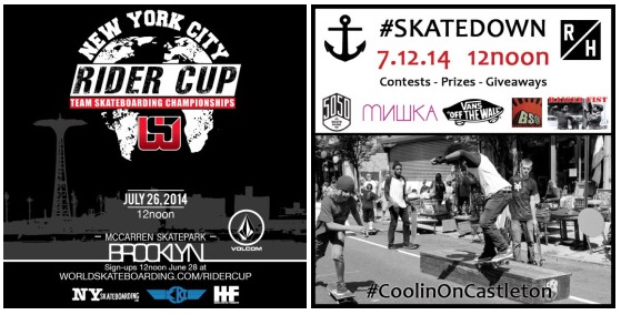 Today: Riders Cup Brooklyn & Skatedown In Stapletown (2014)