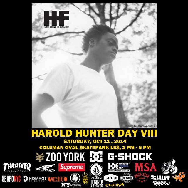 Today: Harold Hunter Day VIII (2014)