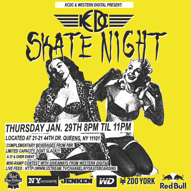 Tonight: KCDC Skate Night #2 w Live Stream (2015)