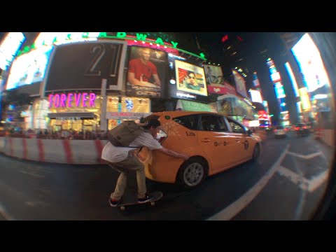 Skateboarding Across Manhattan NYC (2015) 