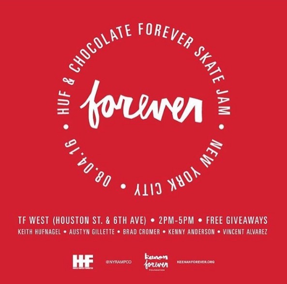 Today: HUF & Chocolate Forever Skate Jam (2016)